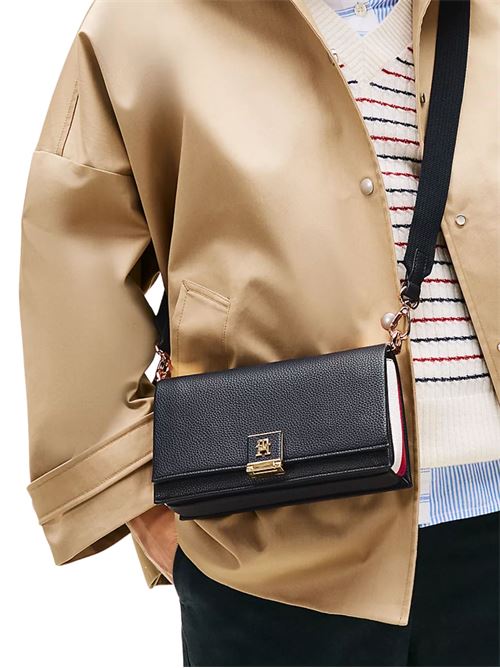 Borsetta blu in poliuretano Tommy Hilfiger | AW0AW17678DW6